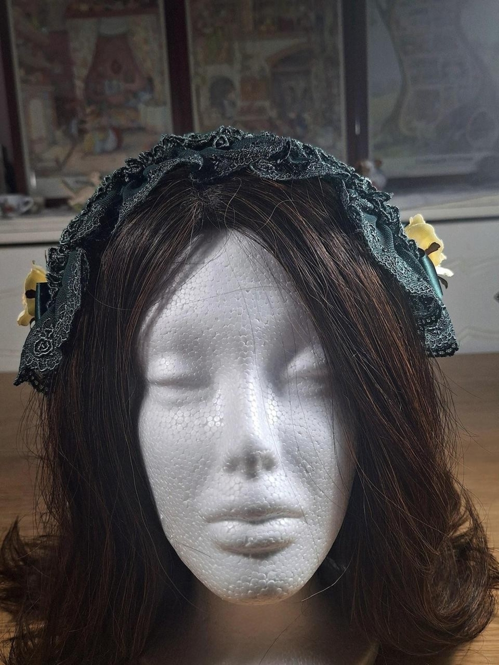 🎀 Metamorphose temps de fille Green Lacy Headdress 🌿🤍 - Picture 4 of 6